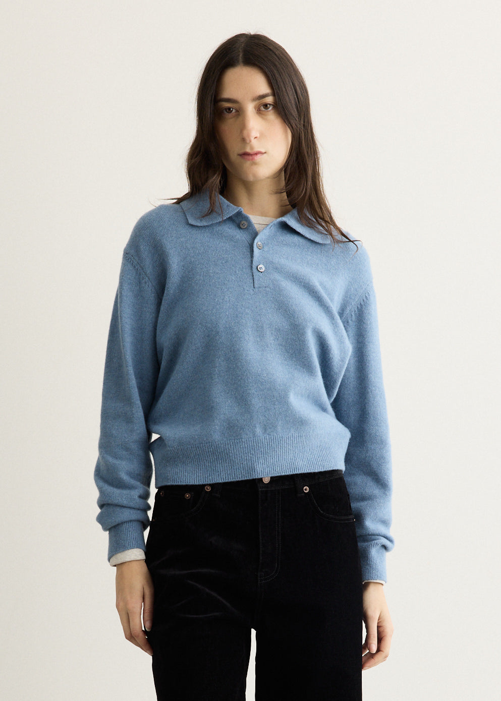 Super Fine Wool High-Neck Sweater