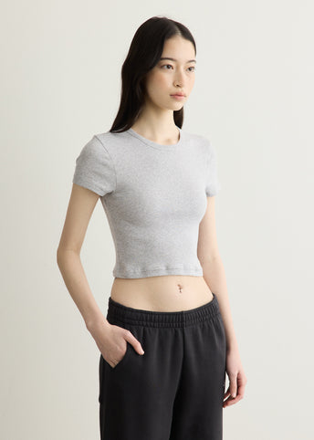 Signature Logo Ribbed Baby Tee