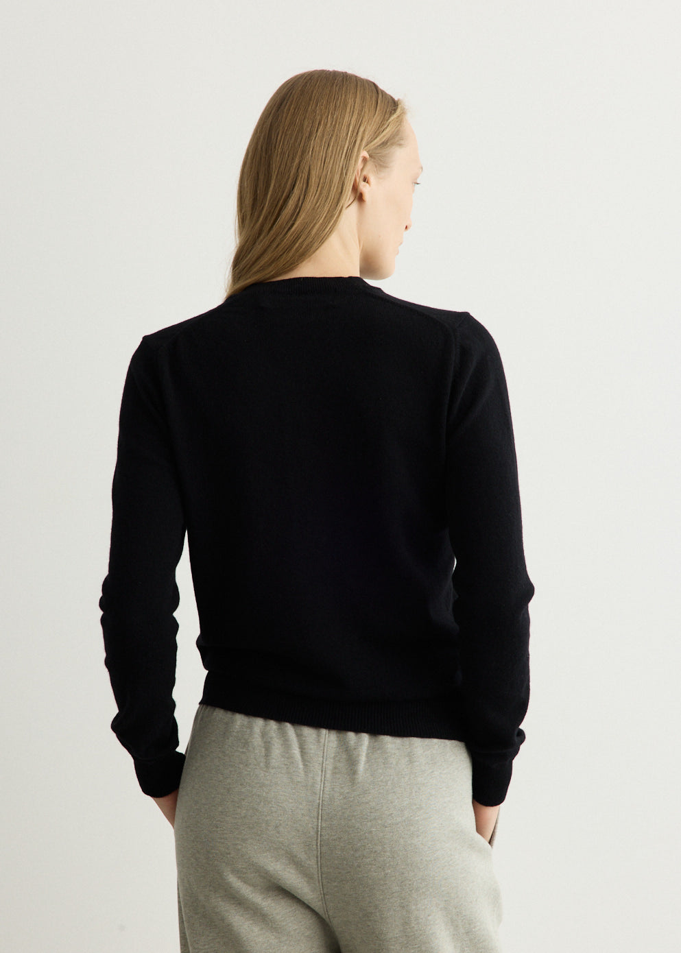 Red Emblem Heart Round Neck Cardigan