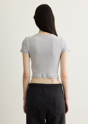Signature Logo Ribbed Baby Tee