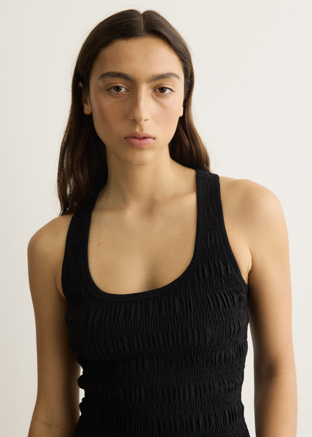 Deba Shirred Tank