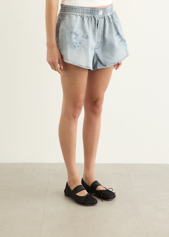 Blue Boxer Denim Shorts