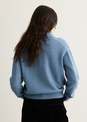 Super Fine Wool High-Neck Sweater