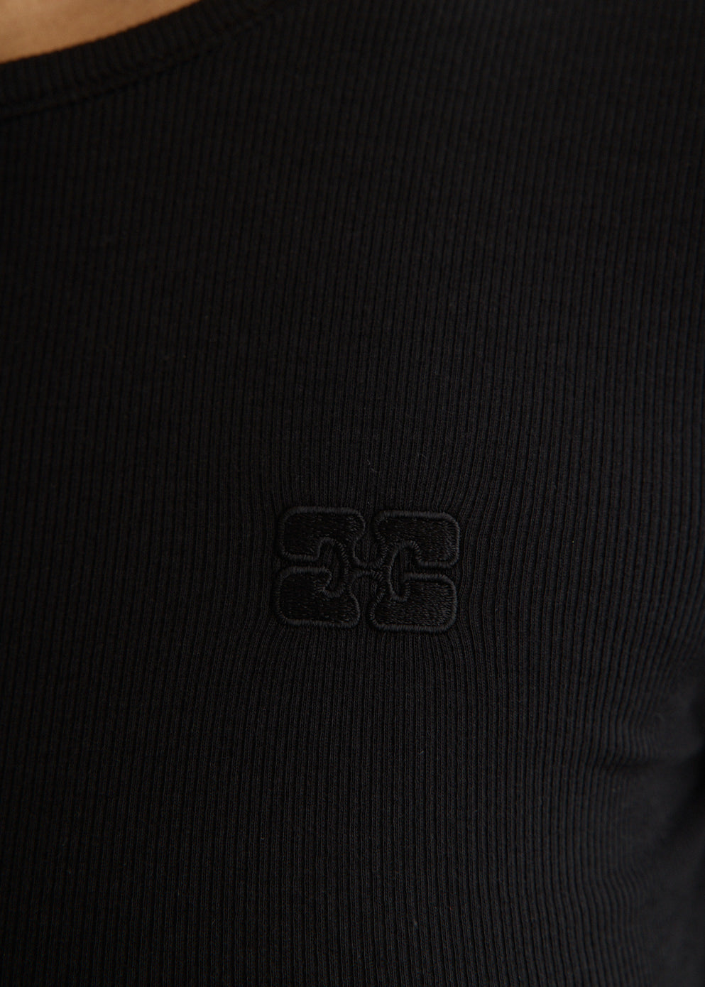 Soft Cotton Rib Long Sleeve T-Shirt