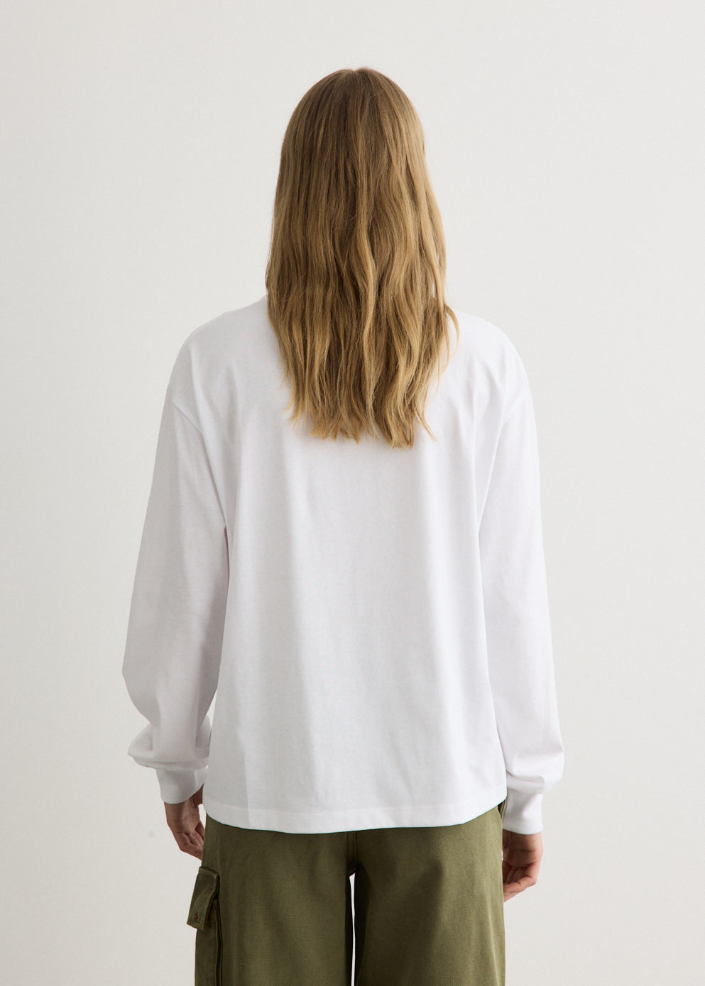 Basic Cotton Jersey Long Sleeve Raspberry T-Shirt