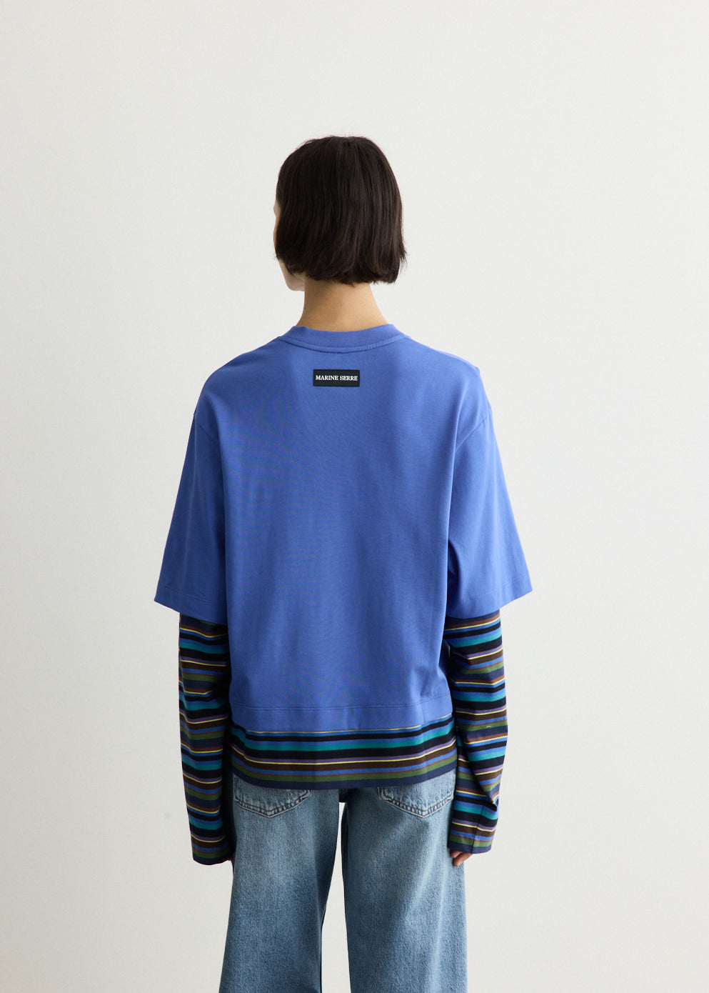 Moon Logo Stripes Jersey LS T-Shirt