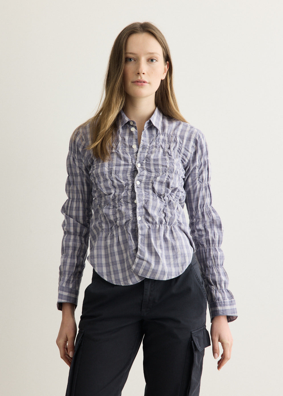 Lupa Shirt Blue Check Shirt