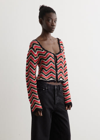 Cotton Crochet Cardigan