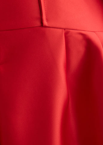 Duchesse Satin Knee Length Skirt
