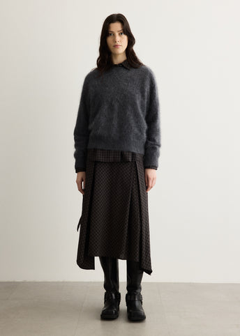 Saddler Brushed Wool Crew Knit