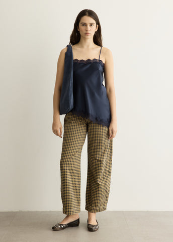 Tansy Satin And Lace Cami Top