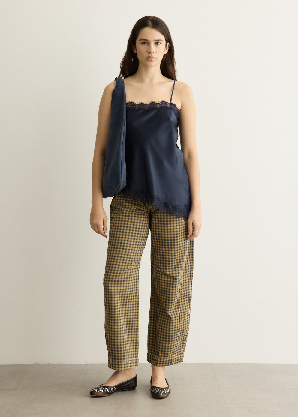 Tansy Satin And Lace Cami Top