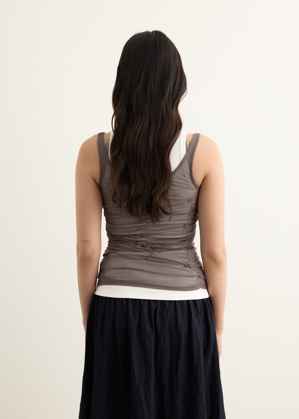 Horizon Double Layer Ruched Tank
