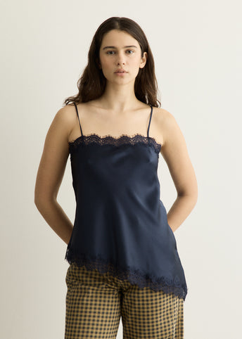 Tansy Satin And Lace Cami Top