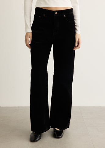 Velvet Denim Loose-Fit Jeans