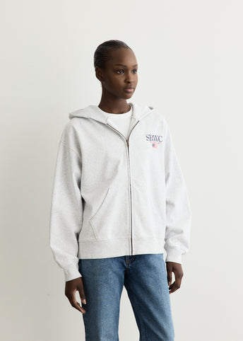 Nautical Embroidered Zip Hoodie