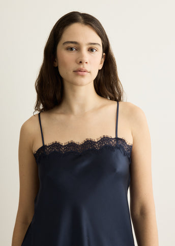 Tansy Satin And Lace Cami Top