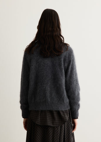 Saddler Brushed Wool Crew Knit