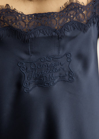 Tansy Satin And Lace Cami Top