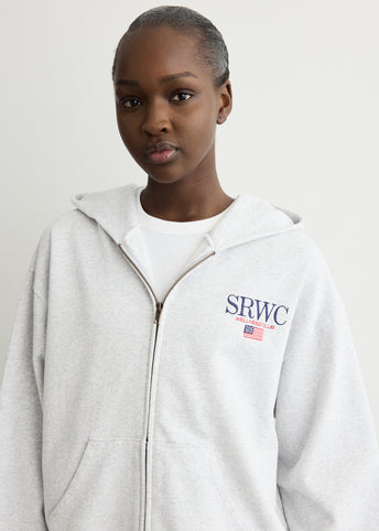 Nautical Embroidered Zip Hoodie