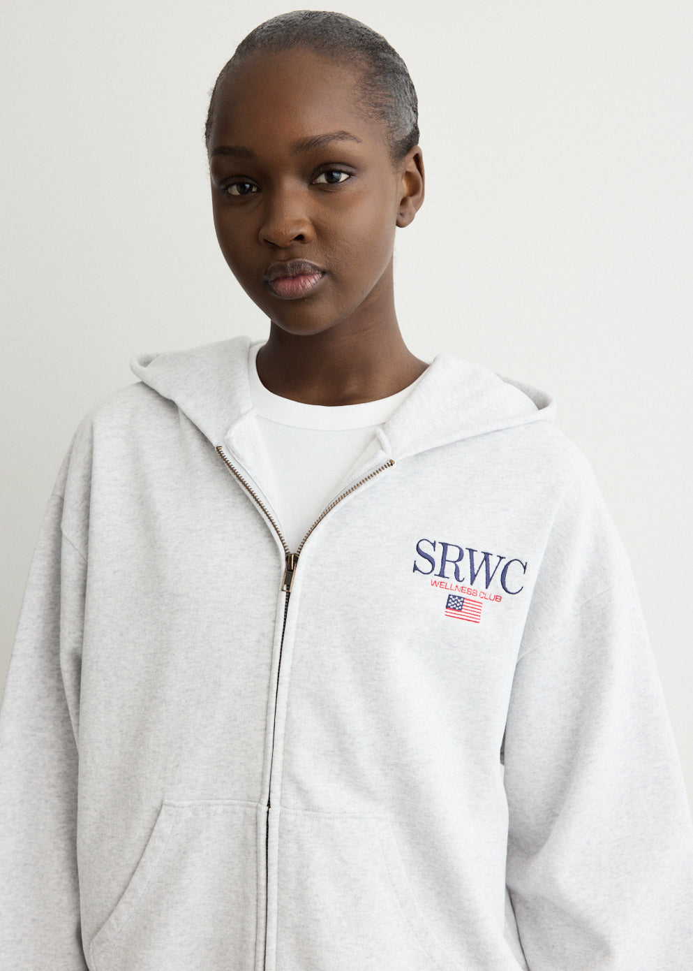 Nautical Embroidered Zip Hoodie