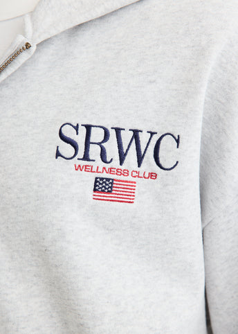 Nautical Embroidered Zip Hoodie