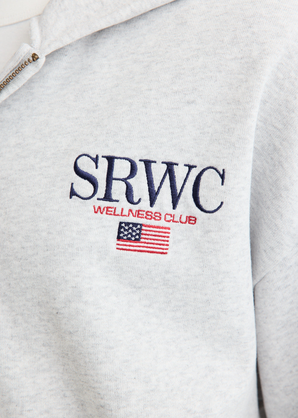 Nautical Embroidered Zip Hoodie