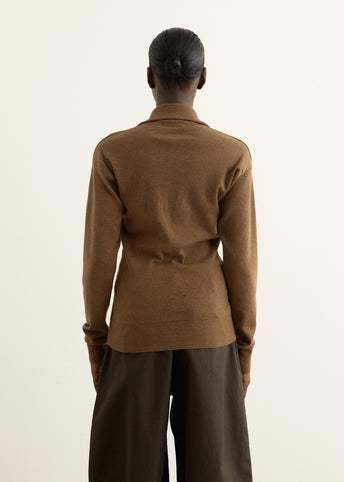 Buttoned Fitted Cardigan