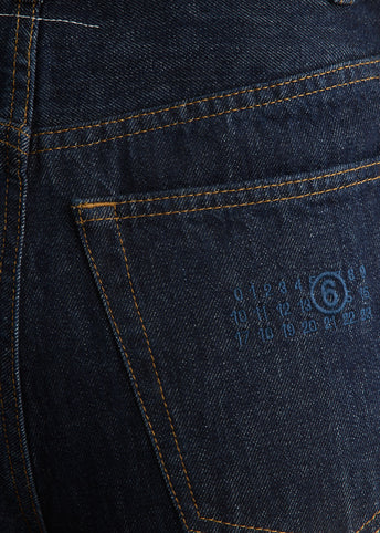 Wide-Leg Denim Jeans