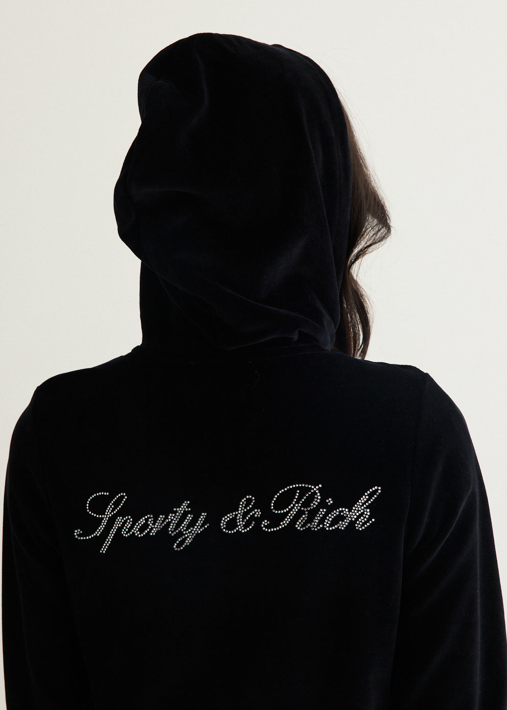 Signature Logo Krystal Zip Hoodie