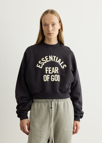 Campus 90's Cropped Raglan Crewneck