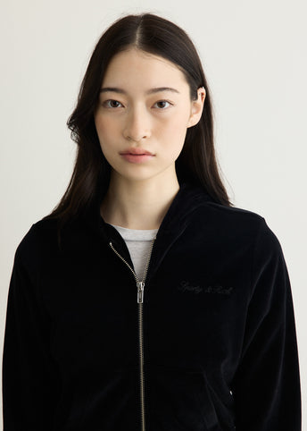 Signature Logo Krystal Zip Hoodie