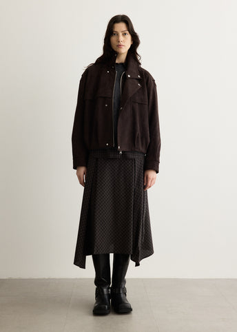 Skyway Faux Suede Bomber Jacket