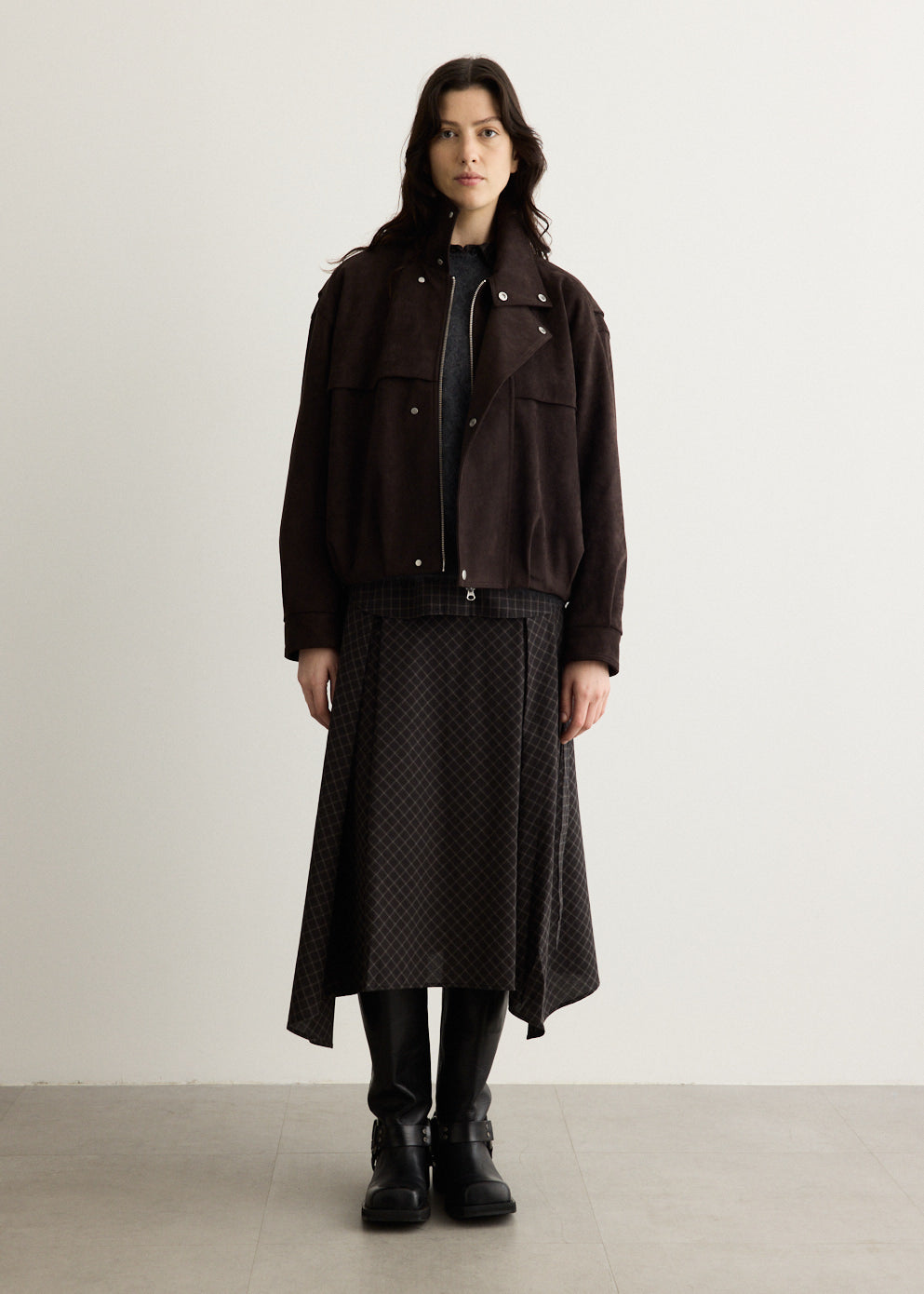 Skyway Faux Suede Bomber Jacket