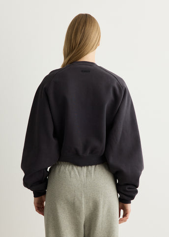 Campus 90's Cropped Raglan Crewneck