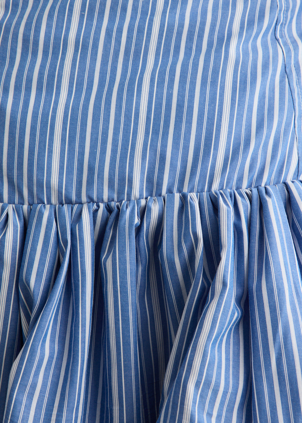 Stripe Cotton Mini Skirt