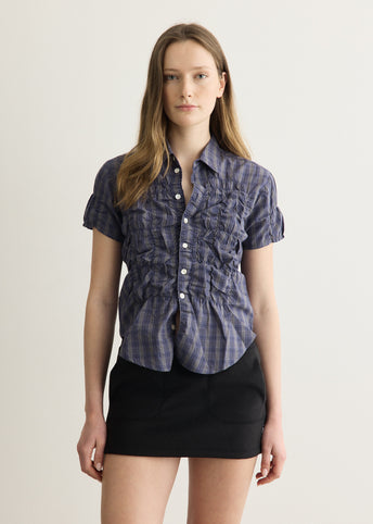Ron Blue Check Shirt