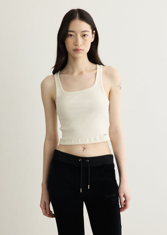 Signature Logo Ribbed Baby Tank
