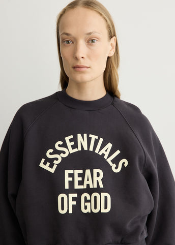 Campus 90's Cropped Raglan Crewneck