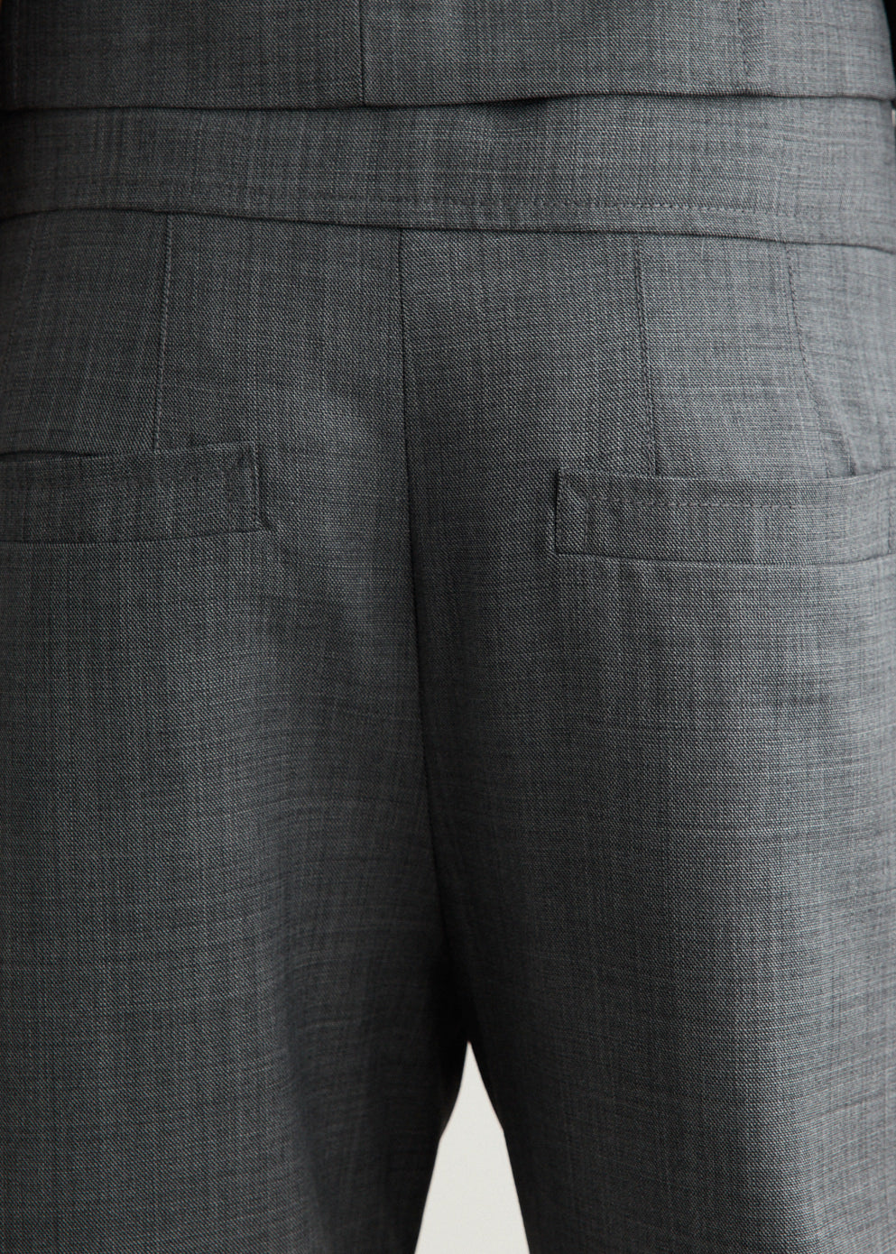 Wool Melange Suiting Pants
