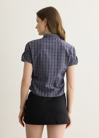 Ron Blue Check Shirt