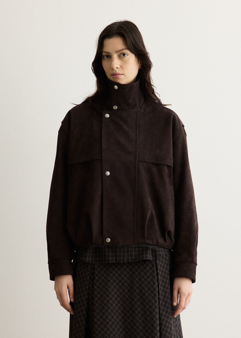 Skyway Faux Suede Bomber Jacket