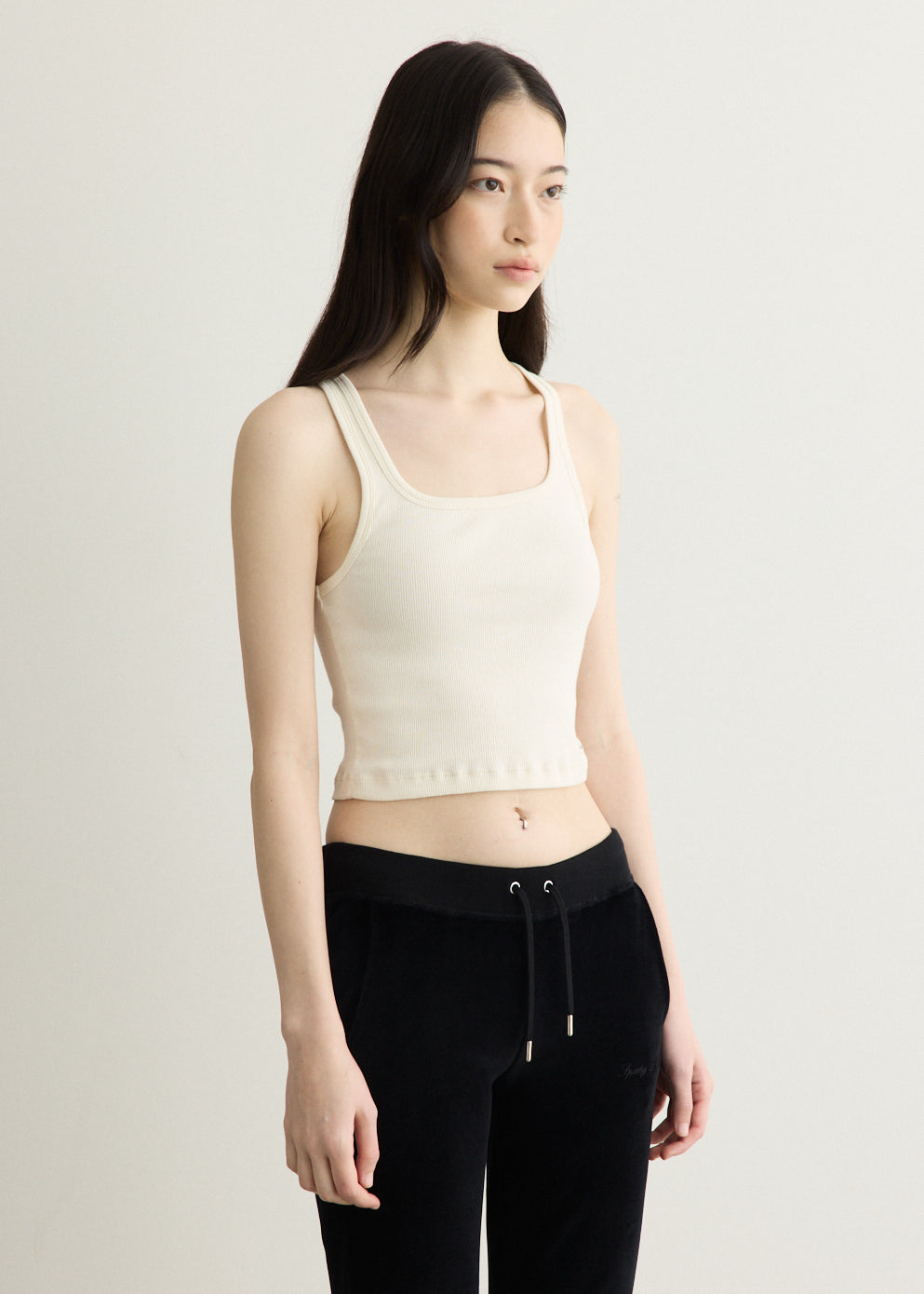 Signature Logo Ribbed Baby Tank