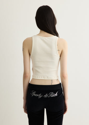 Signature Logo Ribbed Baby Tank