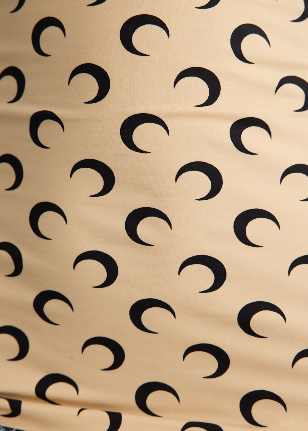 Moon Printed Jersey Long Sleeve Crewneck Top