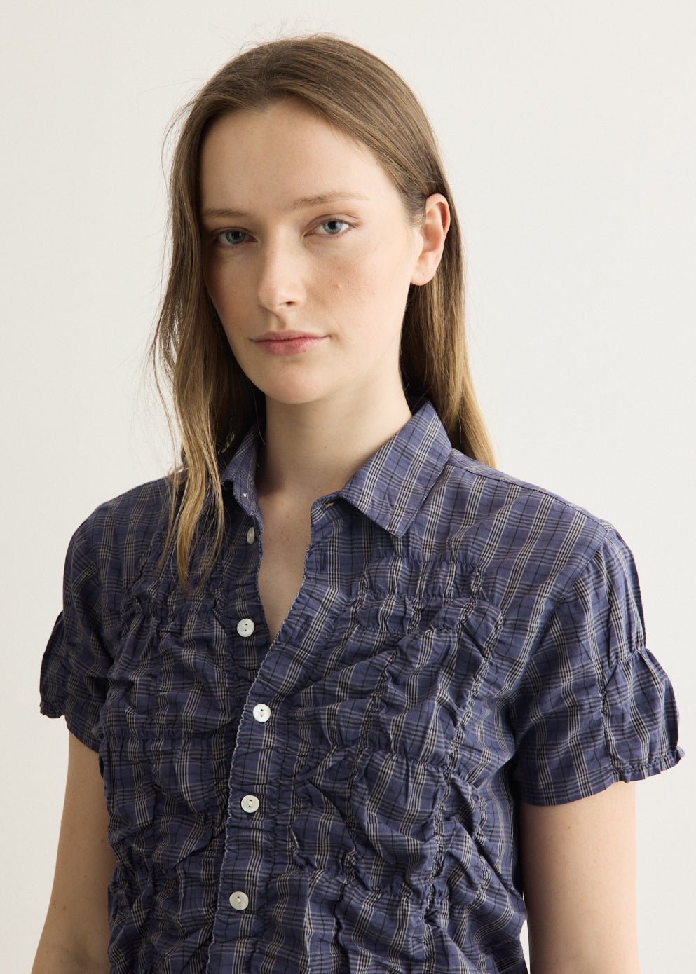 Ron Blue Check Shirt