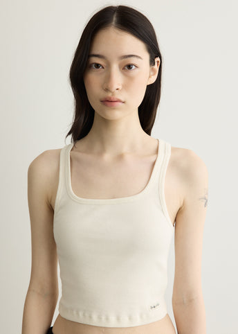 Signature Logo Ribbed Baby Tank
