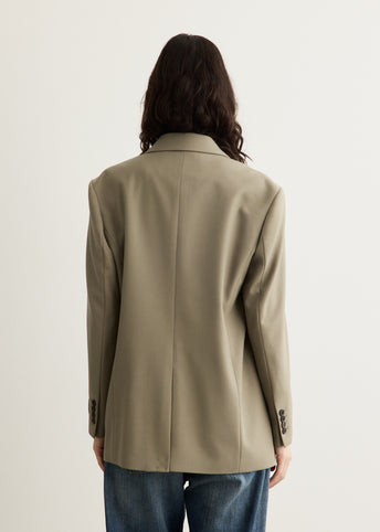 Unisex 3 Button Wool Blazer