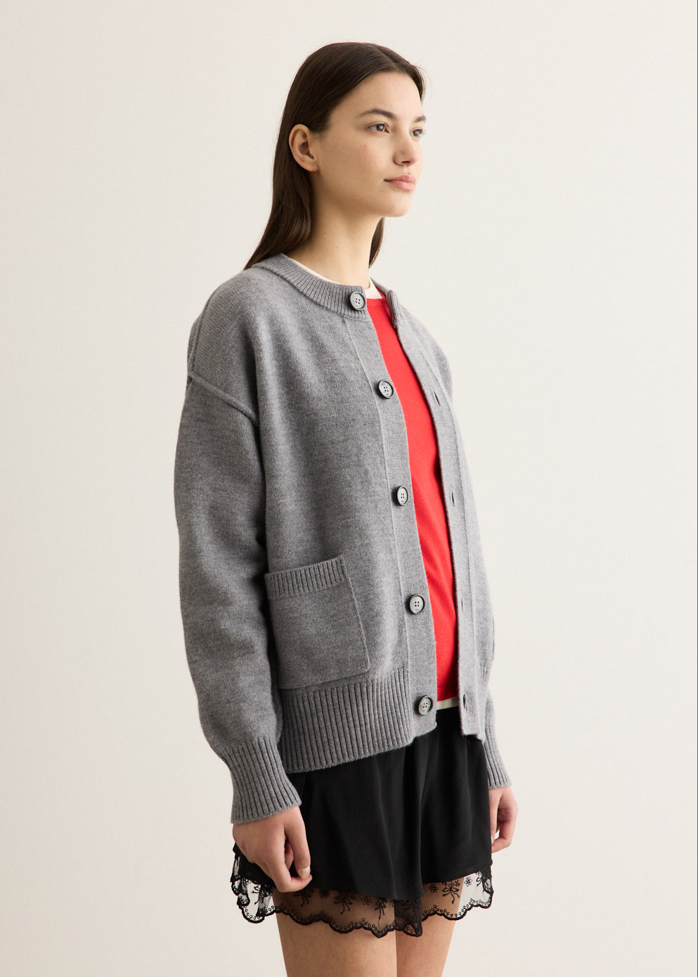 Crewneck Cardigan