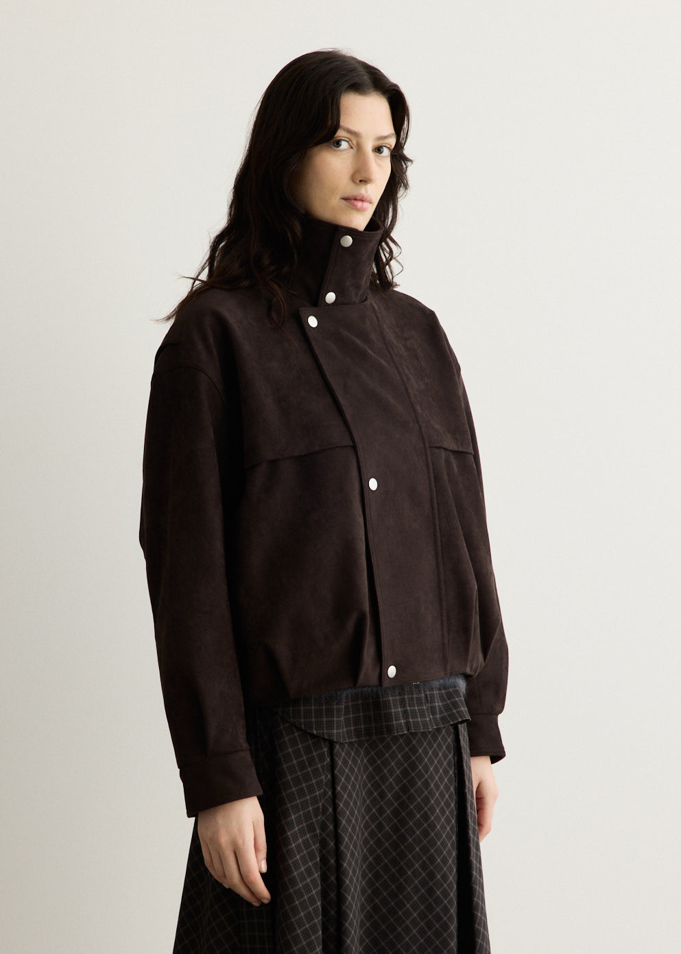 Skyway Faux Suede Bomber Jacket